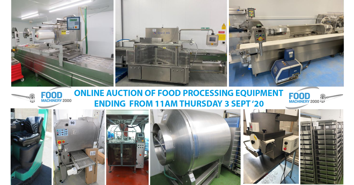 used food processing equipment auction