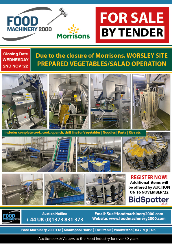Food sales machinery auctions